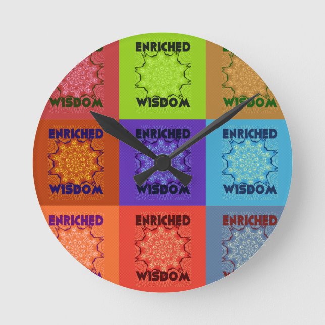 Hakuna Matata Wisdom Enriched Round Clock (Front)