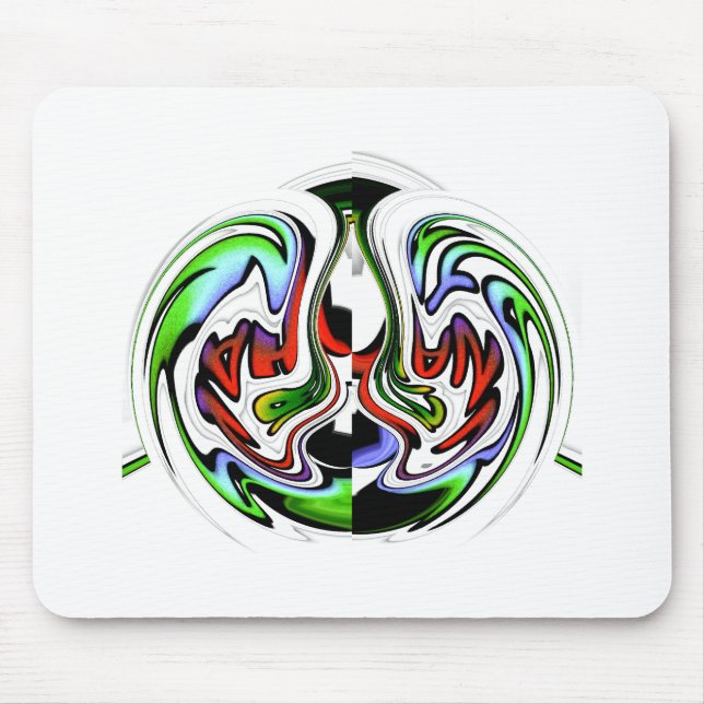 Hakuna Matata with Abstract Whirl and Gradients Mouse Pad (Front)