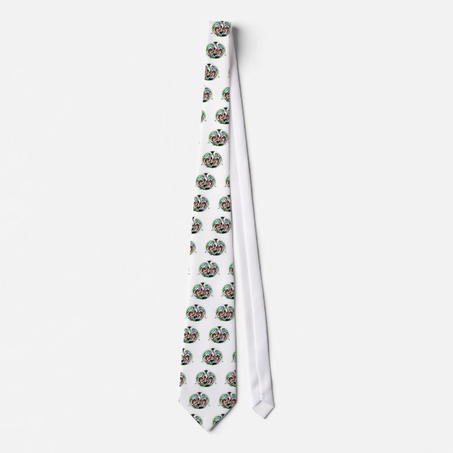 Hakuna Matata with Abstract Whirl and Gradients Tie (Front)