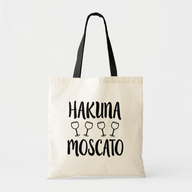 Hakuna Moscato funny wine bag (Front)