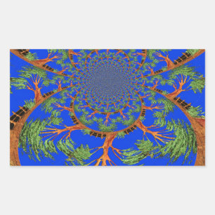 HakunaMatata I'm not allergic to people Eco tree Rectangular Sticker