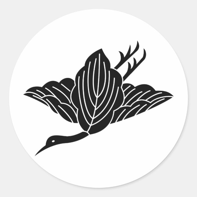 Hakutsuru Classic Round Sticker (Front)