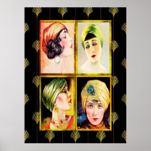 Hal Phyff Art Deco Ladies 1926 Poster