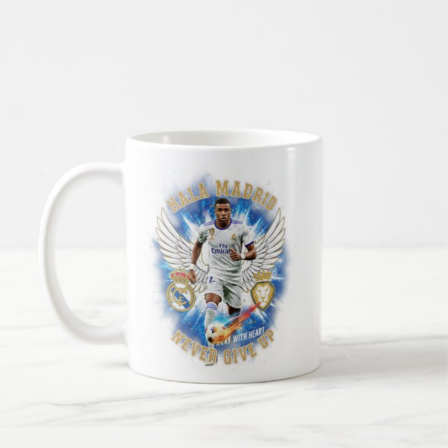 Hala Madrid Kylian Mb Never Give Up Mug (Left)