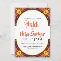 haldi ceremony invitation