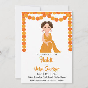 haldi ceremony invitation