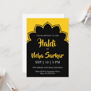 haldi ceremony invitation