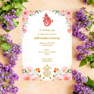 Haldi Kumkum Ceremony Invitation
