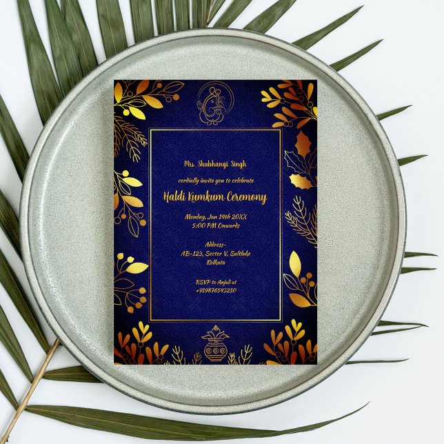 Haldi Kumkum Ceremony Invitation (Creator Uploaded)