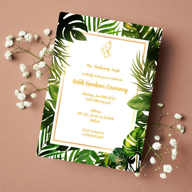 Haldi Kumkum Ceremony Invitation (Creator Uploaded)