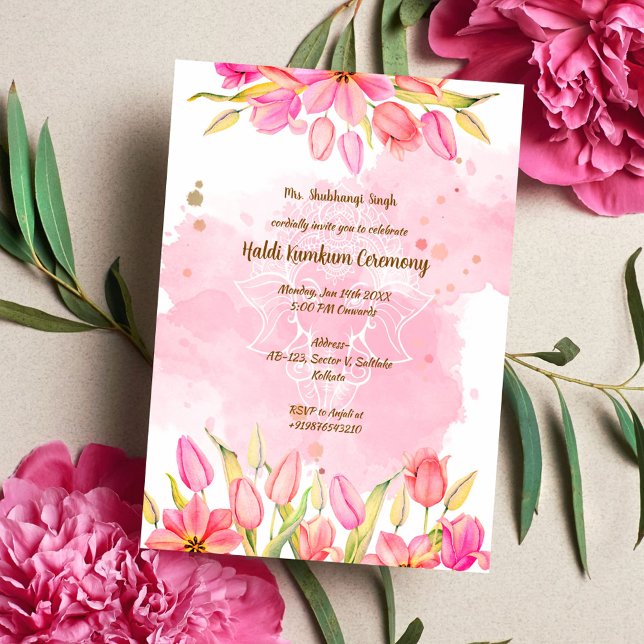 Haldi Kumkum Ceremony Invitation (Creator Uploaded)