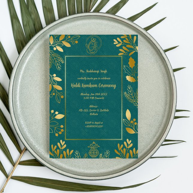 Haldi Kumkum Ceremony Invitation (Creator Uploaded)