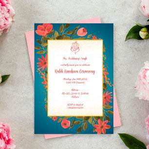 Haldi Kumkum Ceremony Invitation