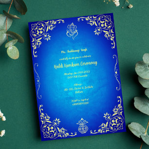 Haldi Kumkum Ceremony Invitation