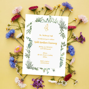 Haldi Kumkum Ceremony Invitation
