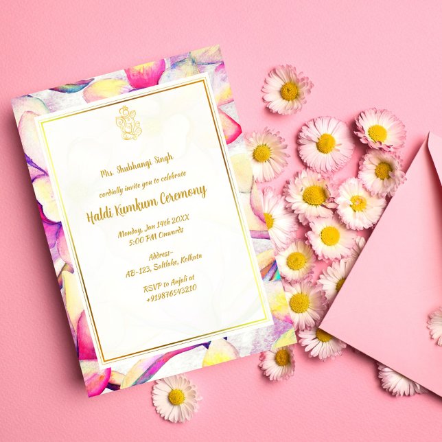 Haldi Kumkum Ceremony Invitation (Creator Uploaded)