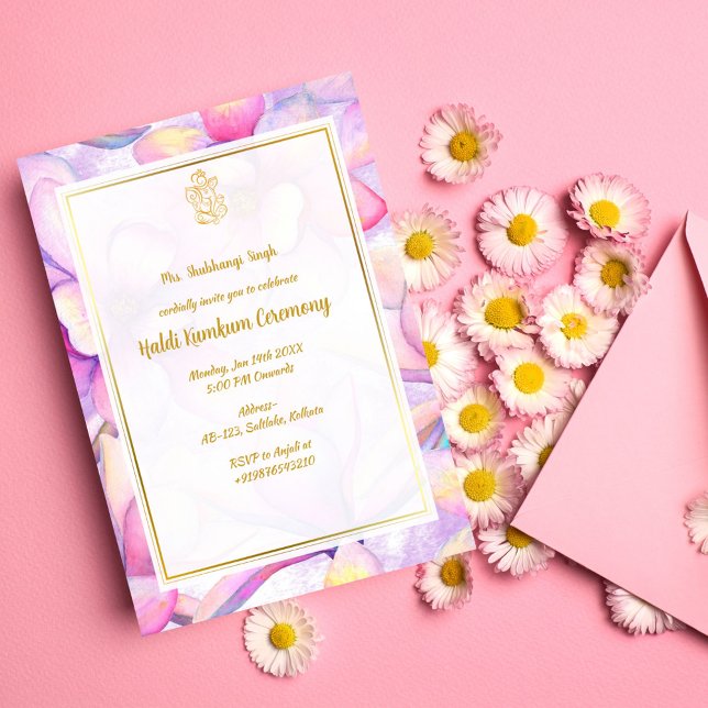 Haldi Kumkum Ceremony Invitation (Creator Uploaded)