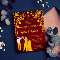 Haldi Mehndi Sangeet Indian wedding maroon yellow