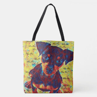 Hale to the Min  Pin Tote Bag