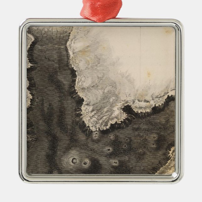 Haleakala, Hawaii Metal Tree Decoration (Front)