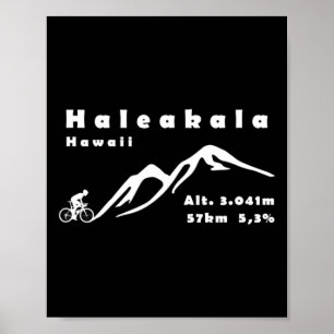 Haleakala, Hawaii, Usa, Cycling, Bicycle, Climbing Poster