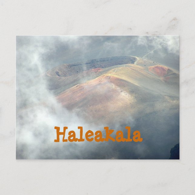 "HALEAKALA IN THE CLOUDS" POSTCARD (Front)