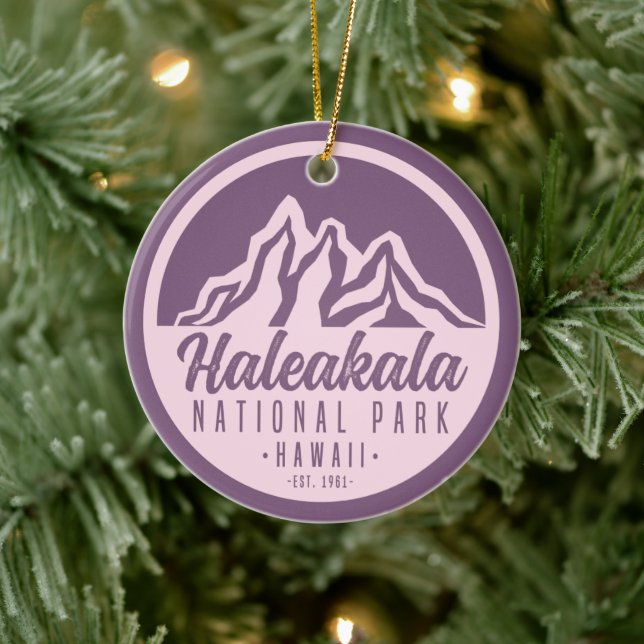 Haleakala National Park Hawaii Ceramic Tree Decoration (Tree)