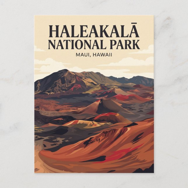 Haleakalā National Park Hawaii Postcard (Front)