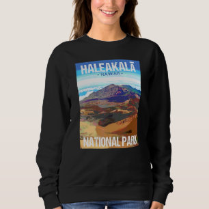 Haleakala National Park Hawaii Poster Design Sweatshirt