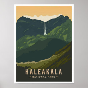 Haleakala National Park Hawaii USA Travel  Poster