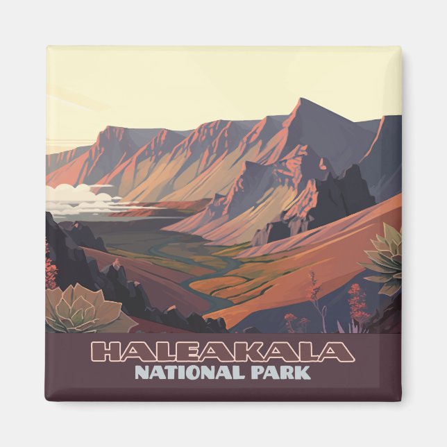 Haleakala National Park Maui Volcano Crater Magnet (Front)