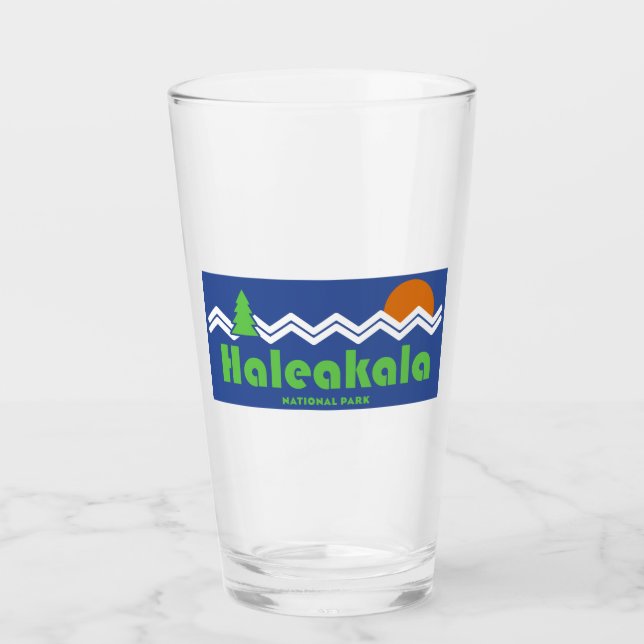 Haleakala National Park Retro Glass (Front)