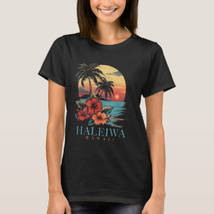 Haleiwa Hawaii Aloha Hawaiian Surf Surfer Vintage T-Shirt