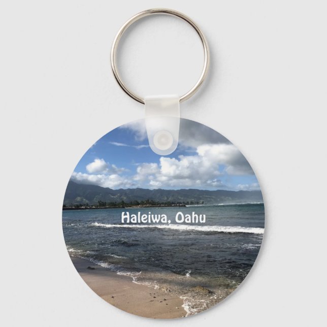 Haleiwa North Shore Oahu Coffee Key Ring (Front)