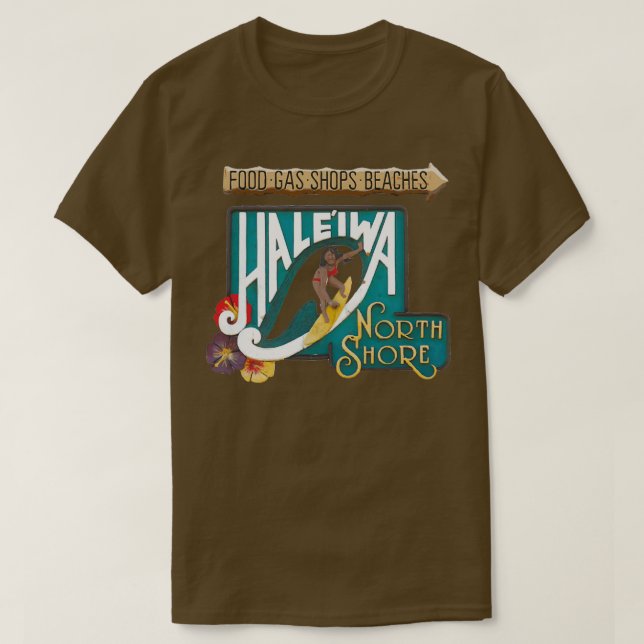 Haleiwa North Shore Sign WOMAN T-Shirt (Design Front)