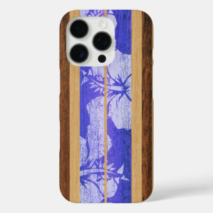 Haleiwa Surfboard Hawaiian in Purple iPhone 16 Pro Case