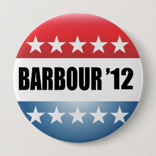 HALEY BARBOUR 10 CM ROUND BADGE
