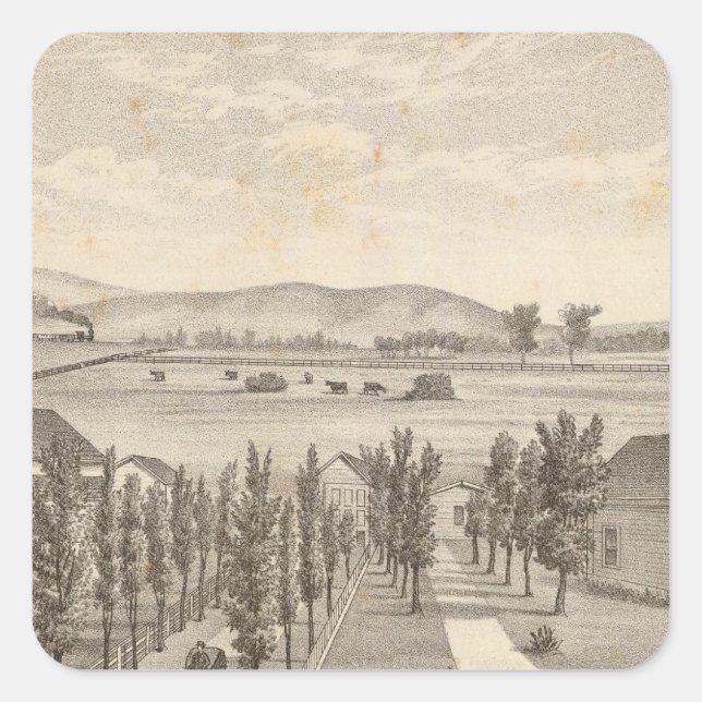 Haley res, farm square sticker (Front)