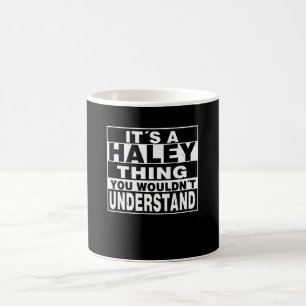 HALEY Surname Personalised Gift Coffee Mug