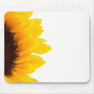 Half a Sunflower Mouse Pad