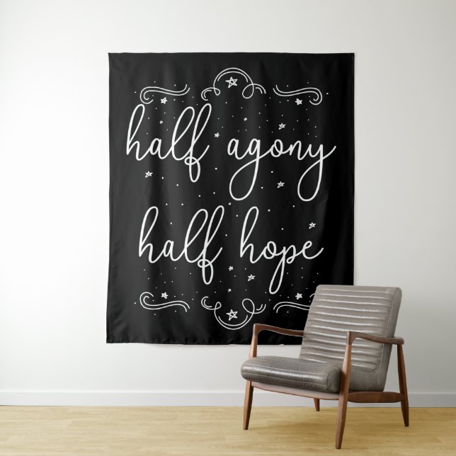 Half Agony, Half Hope II - Persuasion Quote Tapestry (In Situ)