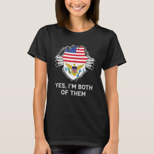 Half American Half British Virgin Islander Mens Wo T-Shirt