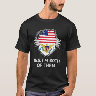 Half American Half British Virgin Islander Mens Wo T-Shirt