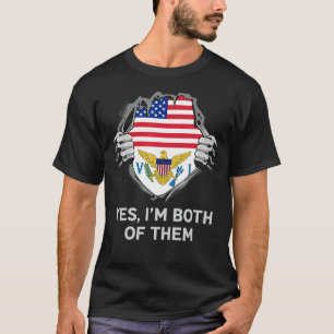 Half American Half British Virgin Islander Mens Wo T-Shirt