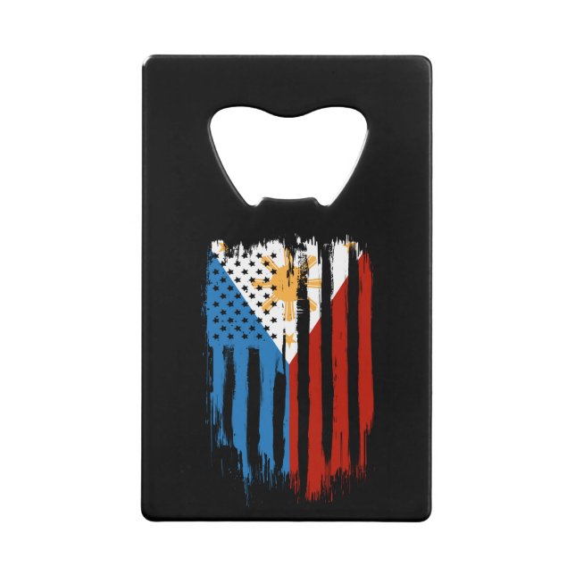 Half American Half Filipino Philippines Flag (Front)
