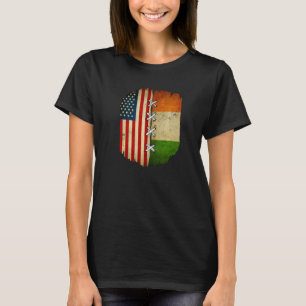 Half American Half Irish USA Ireland Flag Premium T-Shirt