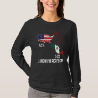 Half American Half Mexican Flag Combined Map Mexic