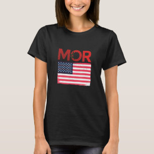 Half American Half Moroccan Usa Flag Morocco Flag  T-Shirt