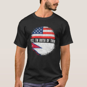 Half American Half Nepalese USA Flag Nepal T-Shirt