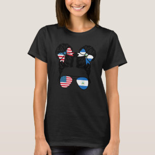 Half American Half Nicaraguan Girl USA Nicaraguan T-Shirt